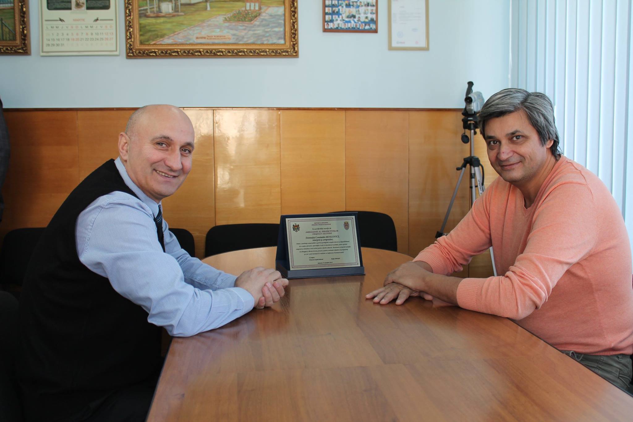 Constantin Moscovici în vizită la Primăria Ialoveni