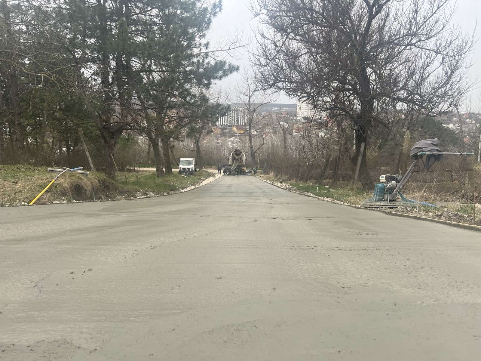 Reparația parțială a străzii Toma Ciorba din orașul Ialoveni