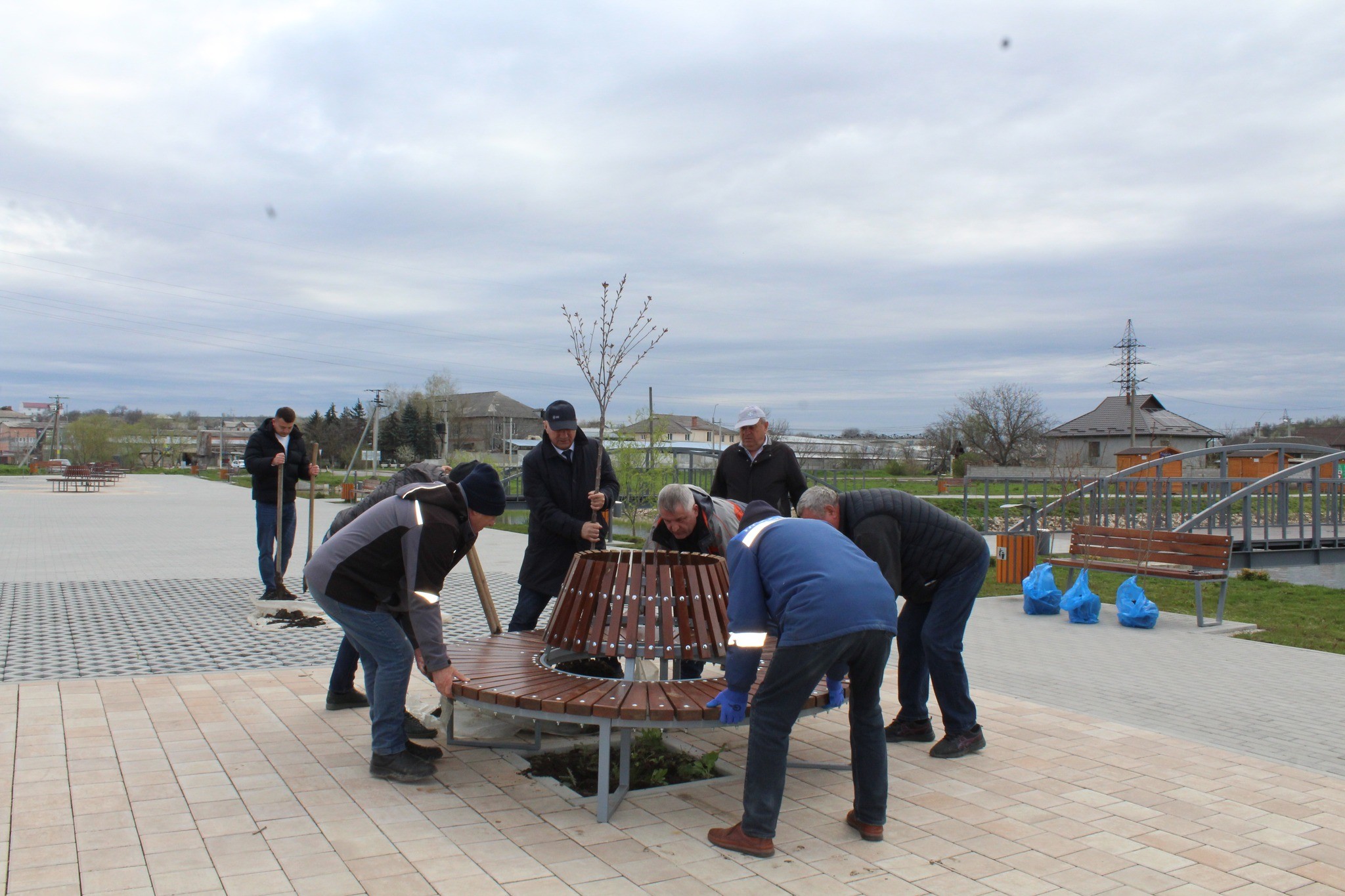 Orașul Ialoveni. Lucrări de amenajare și salubrizare.