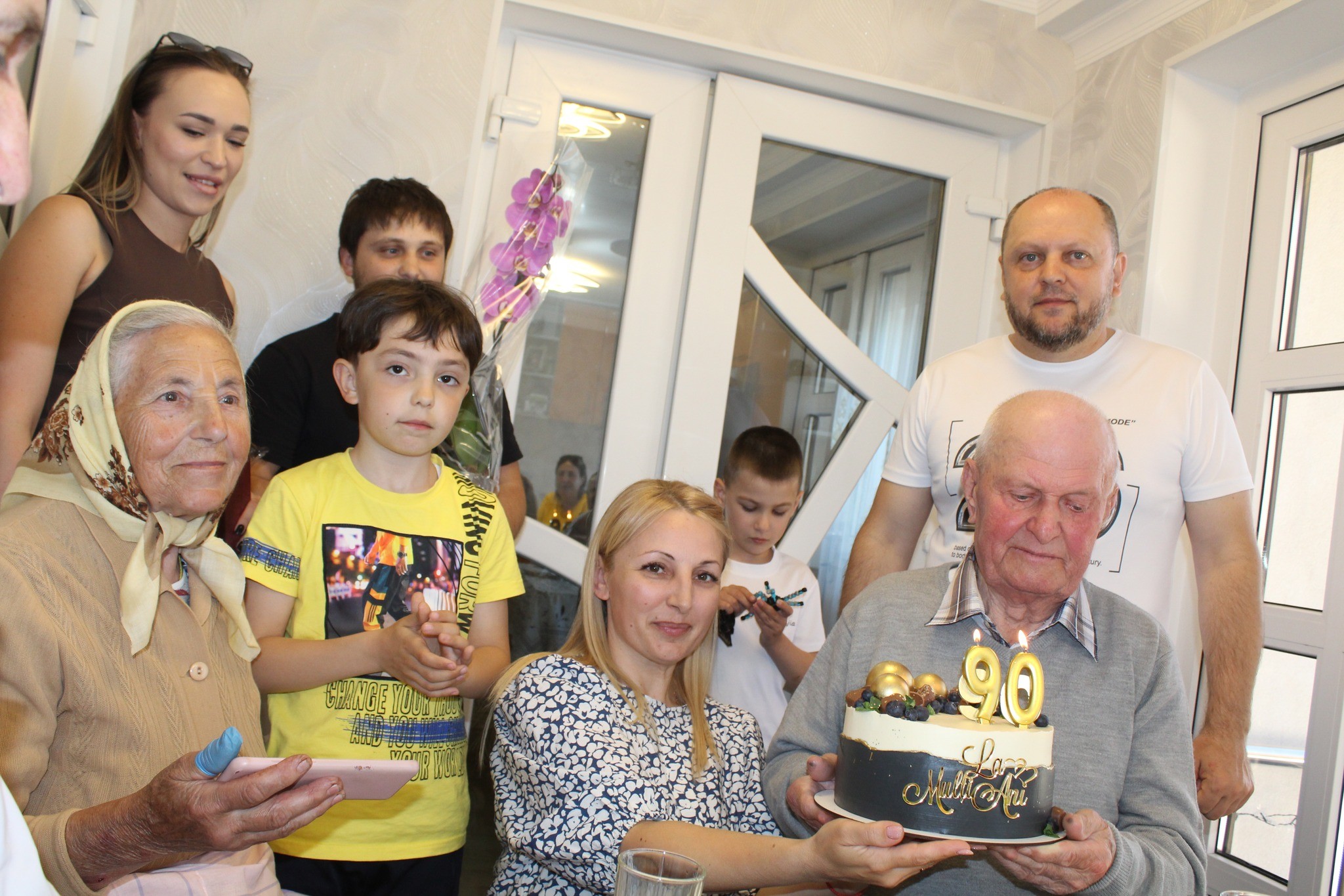 FELICITARE          Ialoveneanul Gheorghe AFTENI a marcat frumosul jubileu de 90 ani