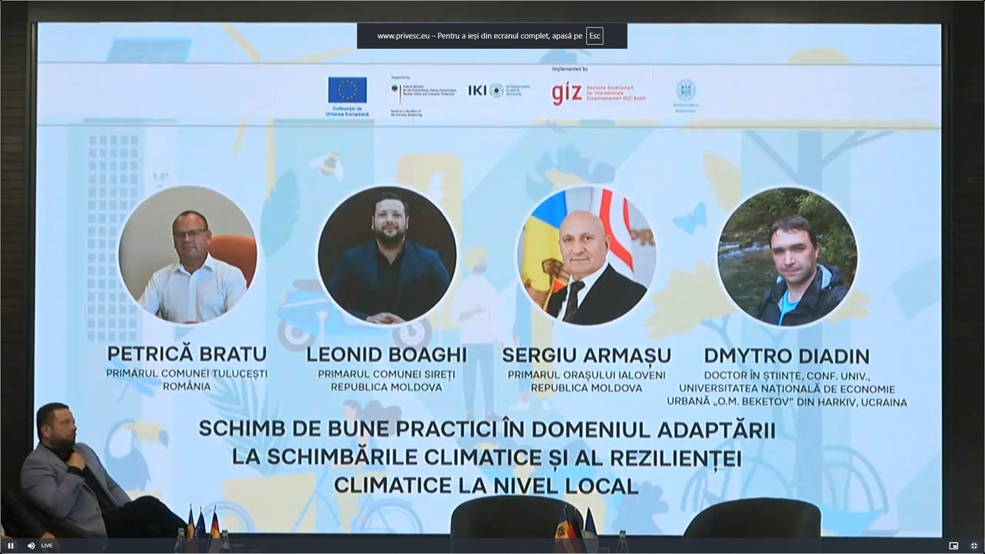 Primarul orașului Ialoveni, Sergiu ARMAȘU, a participat la Conferința Națională „Reziliență Climatică pentru Dezvoltare Locală”