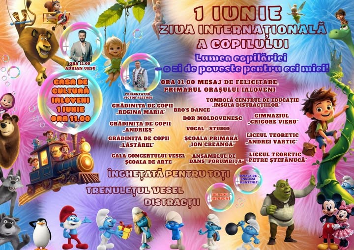 🎈 1 IUNIE – O ZI DE POVESTE PENTRU COPIII DIN IALOVENI! 🎈
