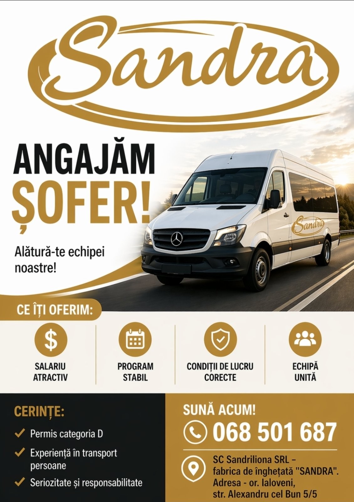 Anunț " Sandra "