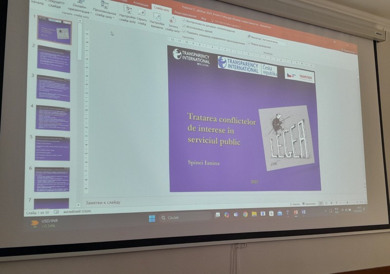 Transparență și integritate în serviciul public: seminar dedicat conflictelor de interese