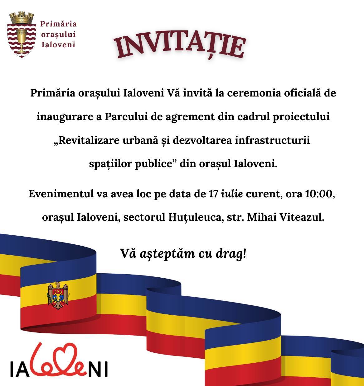 INVITAȚIE !